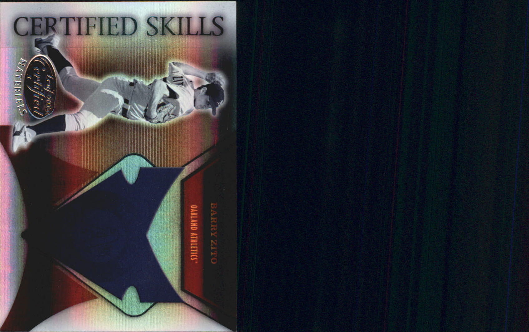 2005 Leaf Certified Materials Skills Mirror #2 Barry Zito