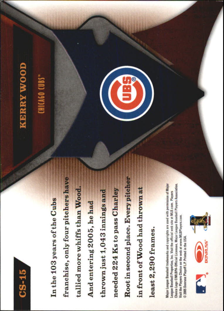 2005 Leaf Certified Materials Skills Mirror #15 Kerry Wood back image