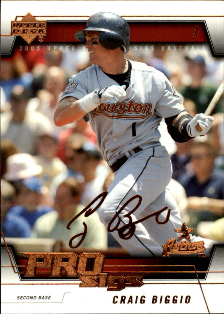 2005 Upper Deck Pro Sigs #35 Craig Biggio - NM-MT