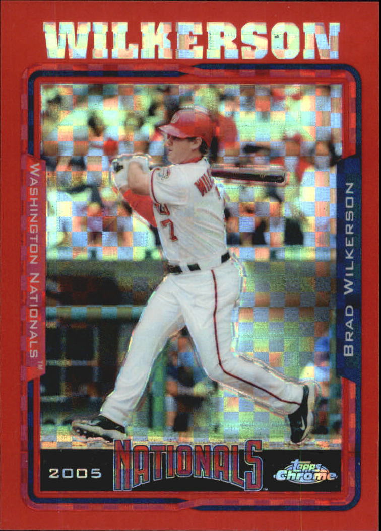 2005 Topps Chrome Update Red X-Fractors #13 Brad Wilkerson