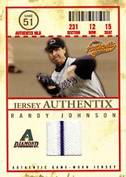 2005 Fleer Authentix Jersey General Admission #RJ Randy Johnson
