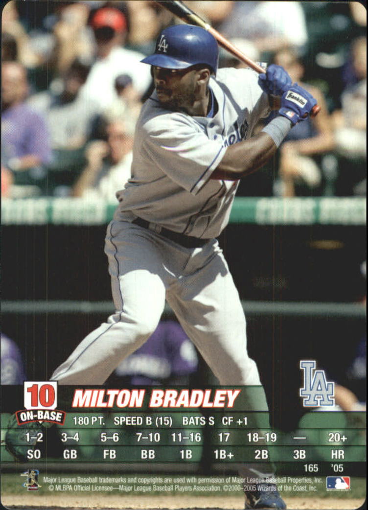 2005 MLB Showdown #165 Milton Bradley - @WHS - NM-MT