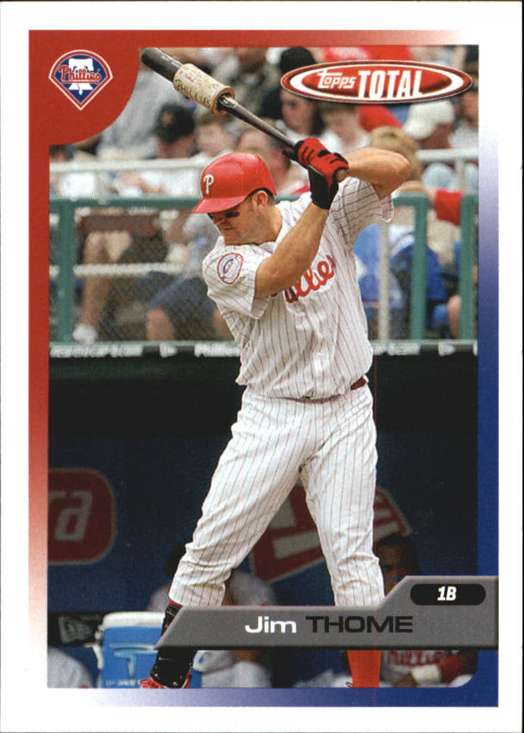 2005 Topps Total Team Checklists #21 Jim Thome