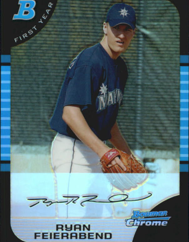 2005 Bowman Chrome Refractors #243 Ryan Feierabend