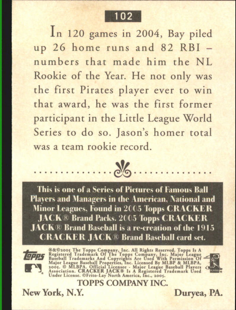 B5152- 2005 Topps Cracker Jack BB #s 1-240 +Inserts -You Pick- 15+ FREE US SHIP