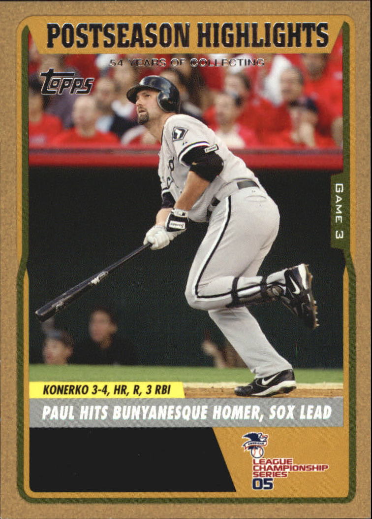 2008 Topps #296 Paul Konerko - NM-MT - The Dugout Sportscards & Comics