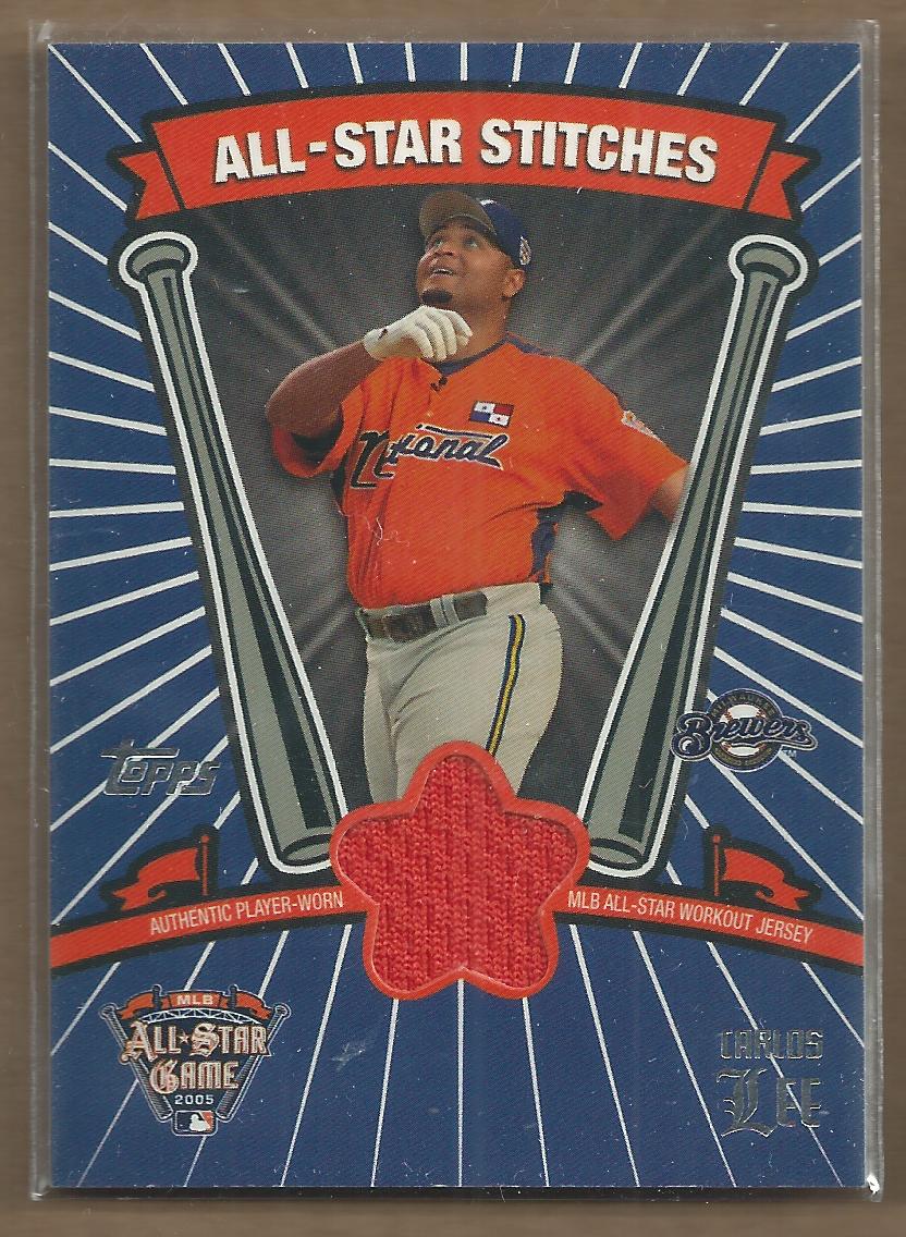 2005 Topps Update All-Star Stitches #CL Carlos Lee E