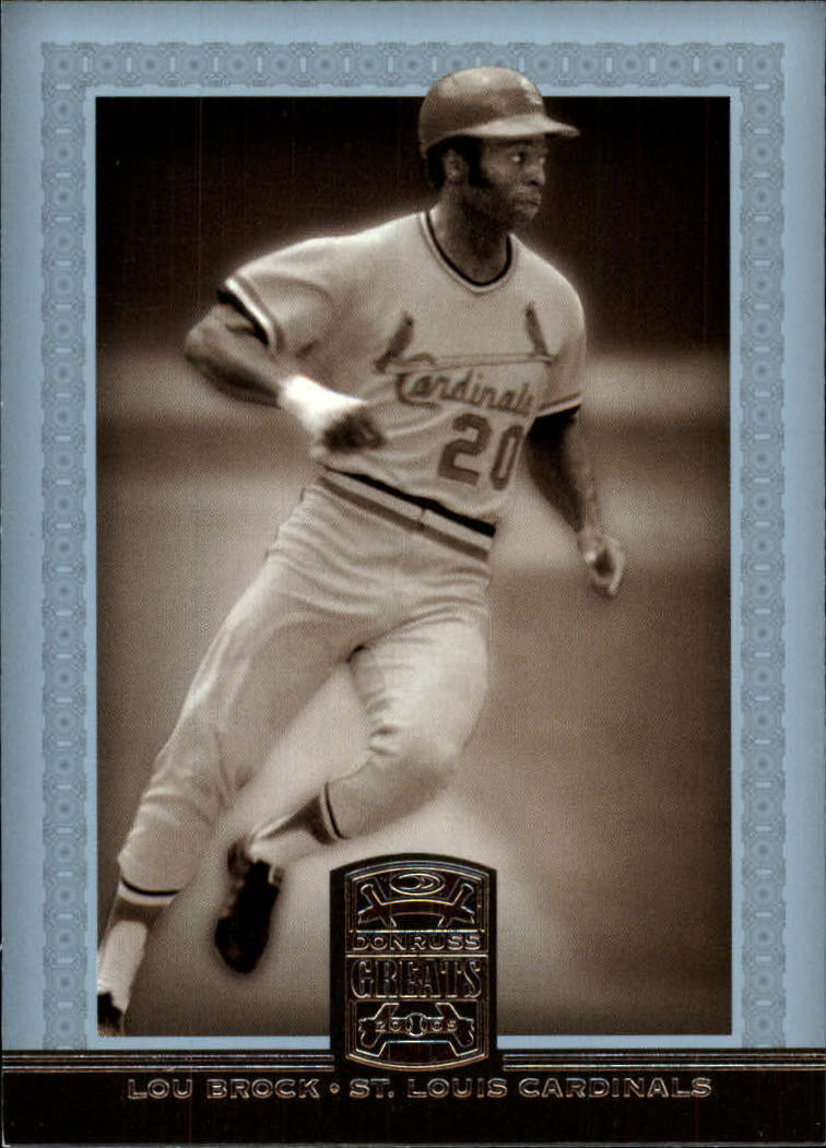 Lou Brock cards (1992-2024) Cardinals Cubs - You Choose