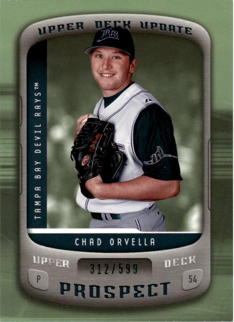 2005 Upper Deck Update #109 Chad Orvella PR RC