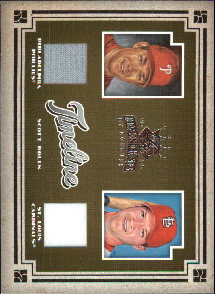 2005 Diamond Kings Timeline Materials Jersey #T15 S.Rolen Phils-Cards/100