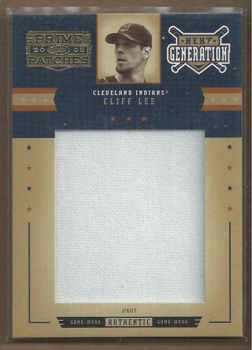 2005 Prime Patches Next Generation Jumbo Swatch #9 Cliff Lee/399