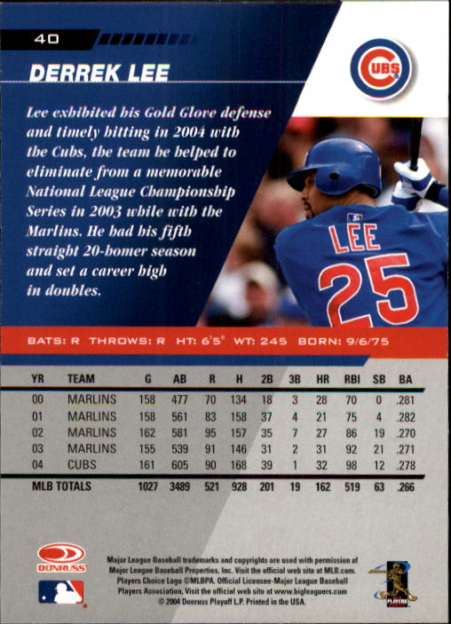 A8853- 2005 Leaf Baseball Card #s 1-200 +Rookies -You Pick- 15+ FREE US SHIP - Picture 75 of 369