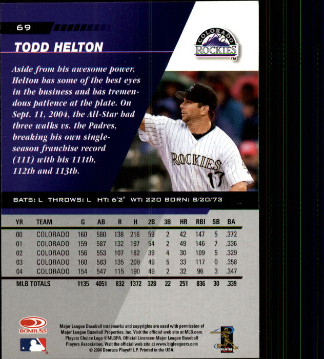 A8853- 2005 Leaf Baseball Card #s 1-200 +Rookies -You Pick- 15+ FREE US SHIP - Picture 123 of 369