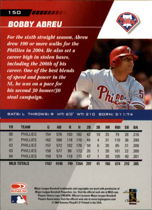 A8853- 2005 Leaf Baseball Card #s 1-200 +Rookies -You Pick- 15+ FREE US SHIP - Picture 273 of 369