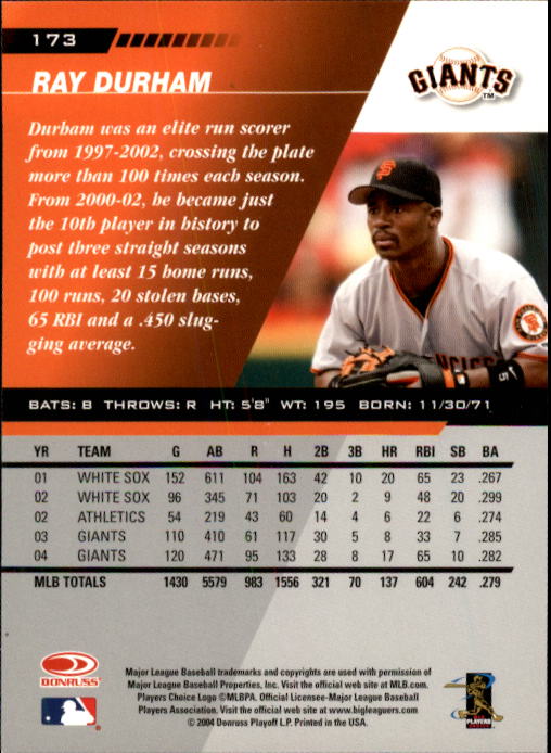 A8853- 2005 Leaf Baseball Card #s 1-200 +Rookies -You Pick- 15+ FREE US SHIP - Picture 319 of 369