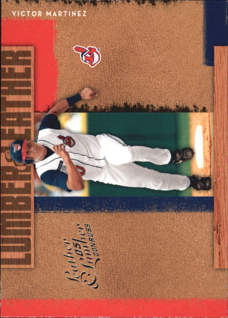 2005 Leather and Lumber Lumber/Leather #33 Victor Martinez