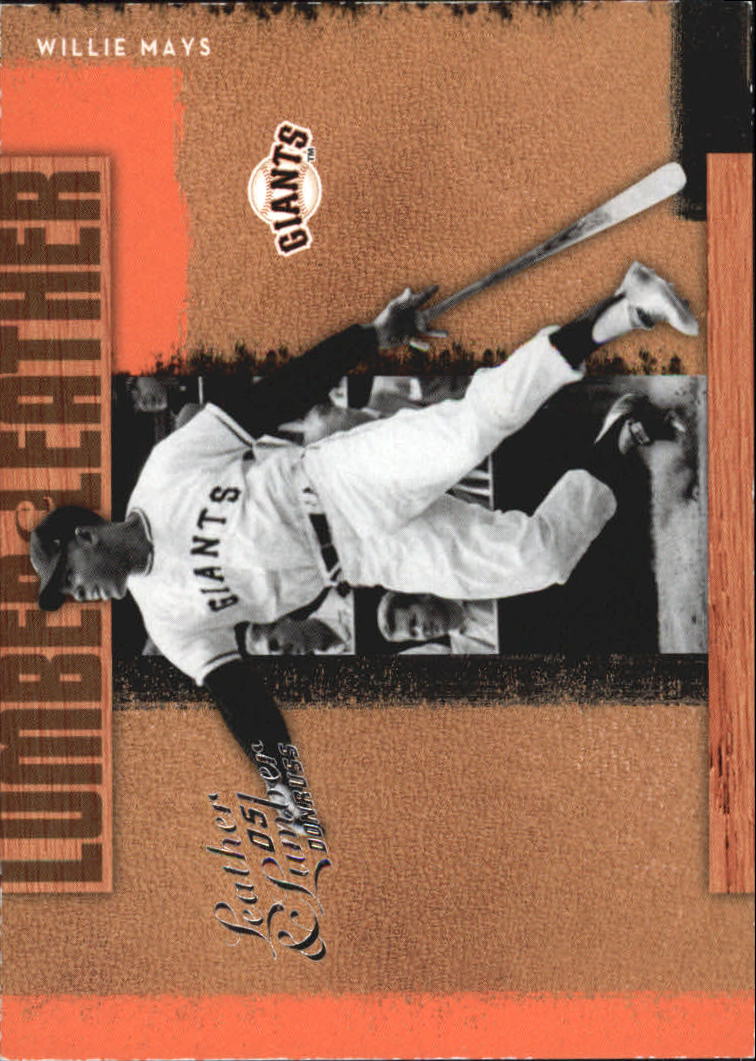2005 Leather and Lumber Lumber/Leather #35 Willie Mays