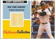 2005 Topps Heritage Clubhouse Collection Relics #GS Gary Sheffield Bat B
