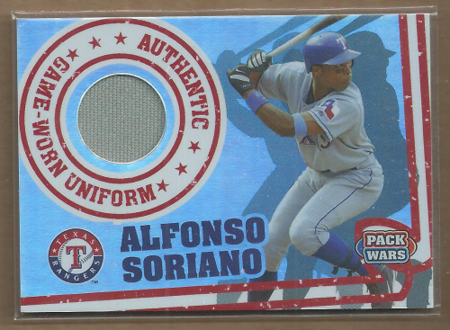 2005 Topps Pack Wars Relics #AS Alfonso Soriano Uni A