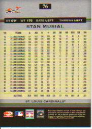 2005 Donruss Greats Silver HoloFoil #76 Stan Musial back image