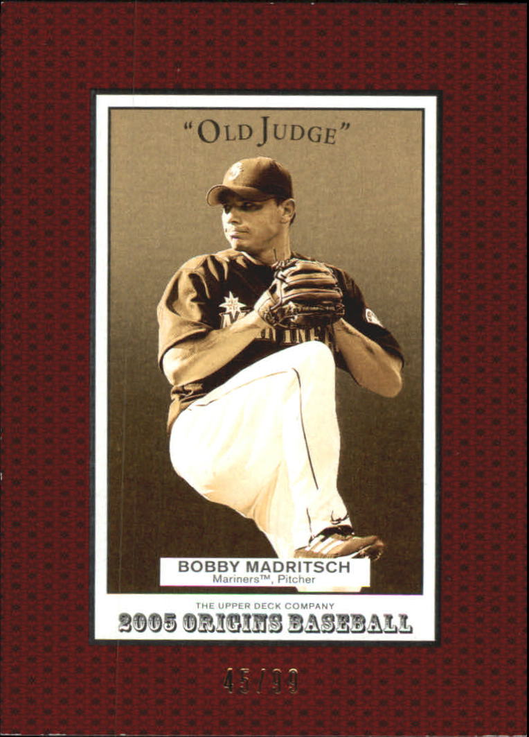 2005 Origins Old Judge Red #188 Bobby Madritsch YS