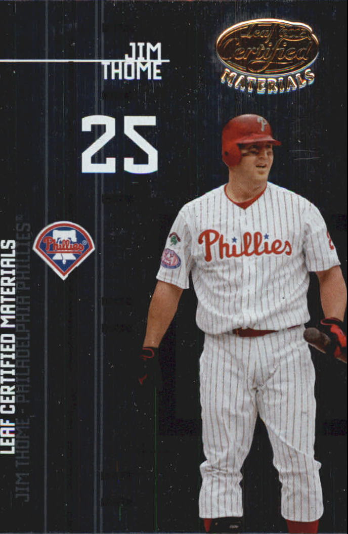 2005 Leaf Certified Materials Preview #8 Jim Thome