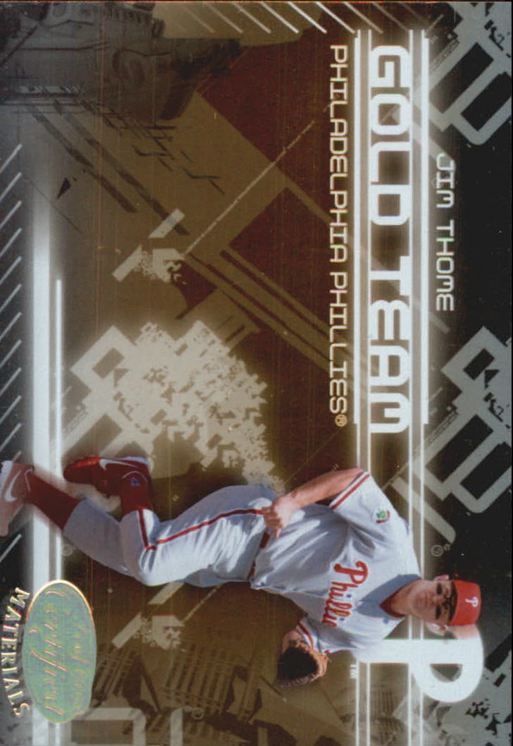 2005 Leaf Certified Materials Baseball "Gold team" Inserts and Mirror Cards - Picture 20 of 63