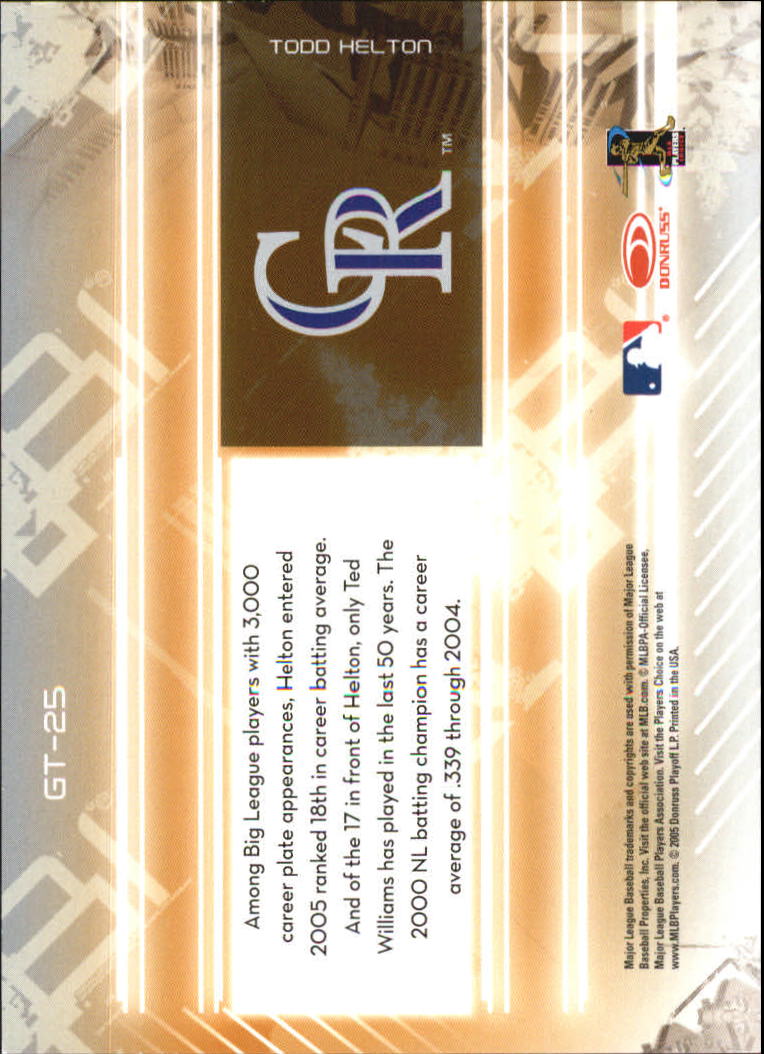 2005 Leaf Certified Materials Baseball "Gold team" Inserts and Mirror Cards - Picture 45 of 63