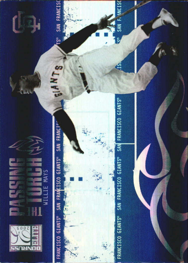 2005 Donruss Elite Passing the Torch #30 Willie Mays
