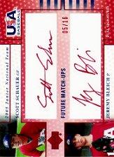 2005-06 USA Baseball Junior National Team Future Match-Ups Dual Signatures Red #8 Scott Schauer/Jeremy Bleich
