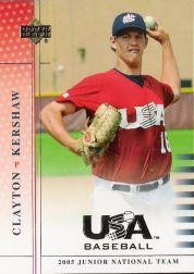 2005-06 USA Baseball Junior National Team #86 Clayton Kershaw