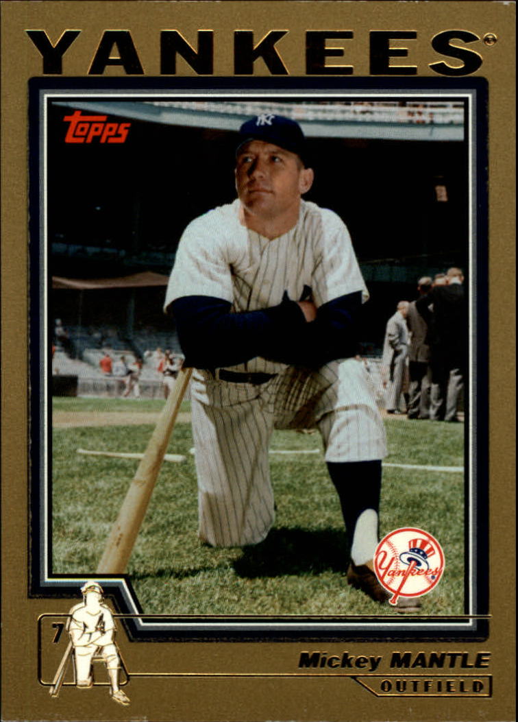 2006 Topps Mantle Collection Gold #2004 Mickey Mantle 04/877