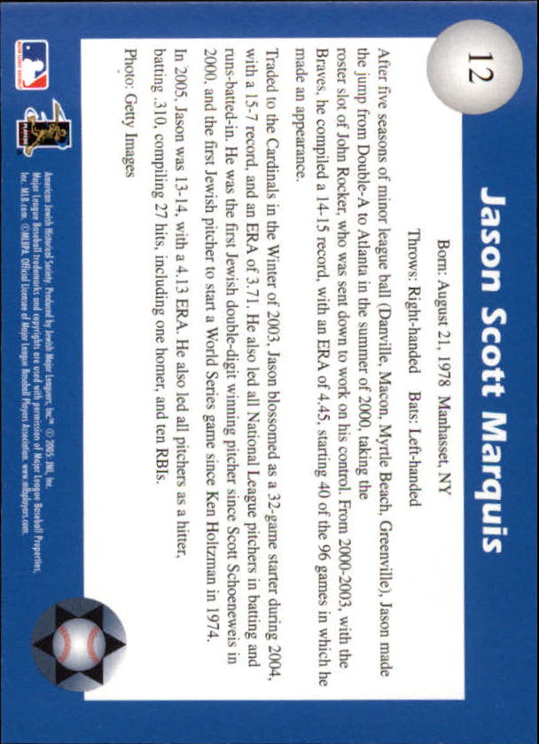 B6660- 2006 Jewish Major Leaguers Update BB #s 1-55 -You Pick- 15+ FREE US SHIP - Picture 15 of 103