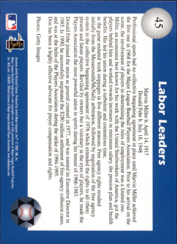 B6660- 2006 Jewish Major Leaguers Update BB #s 1-55 -You Pick- 15+ FREE US SHIP - Picture 81 of 103