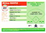 2006 Topps Mantle Home Run History #47 Mickey Mantle back image