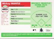 2006 Topps Mantle Home Run History #223 Mickey Mantle back image