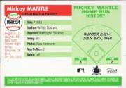 2006 Topps Mantle Home Run History #224 Mickey Mantle back image