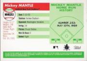 2006 Topps Mantle Home Run History #253 Mickey Mantle back image