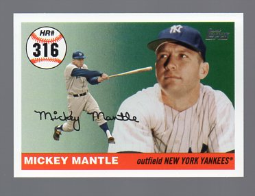 2006 Topps Mantle Home Run History #316 Mickey Mantle