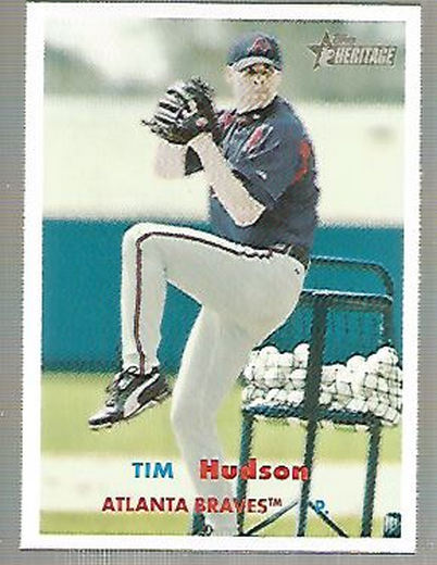 2006 Topps Heritage #80A T.Hudson Red/Blue Ltr
