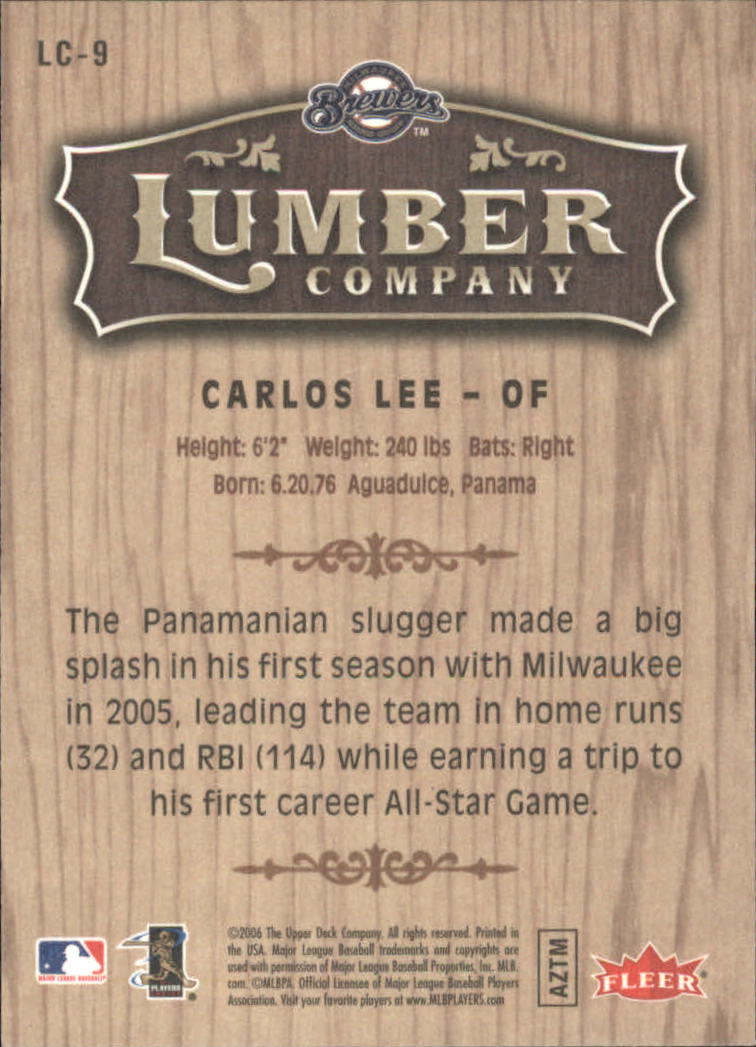 Albert Pujols 2006 Fleer Lumber Company Series Mint Card #LC2