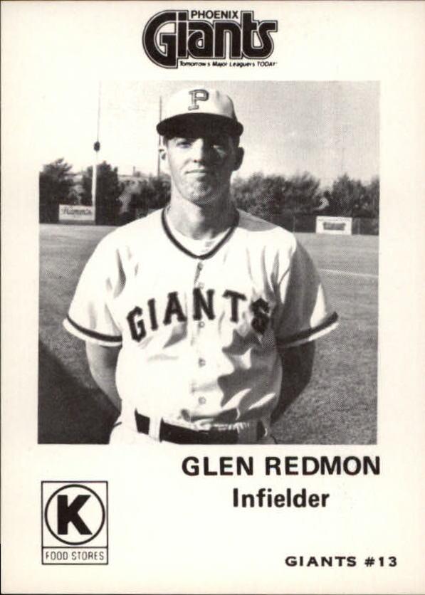 1975 Phoenix Giants Circle K #13 Glenn Redmon