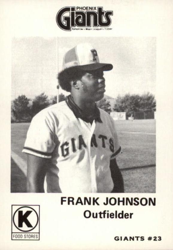 1975 Phoenix Giants Circle K #23 Frank Johnson