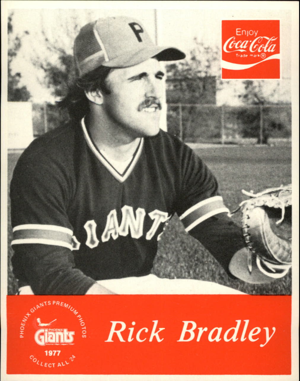 1977 Phoenix Giants Coke Premium #3 Rick Bradley