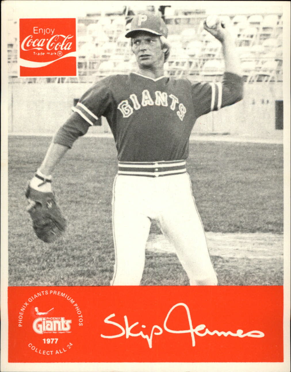 1977 Phoenix Giants Coke Premium #11 Skip James