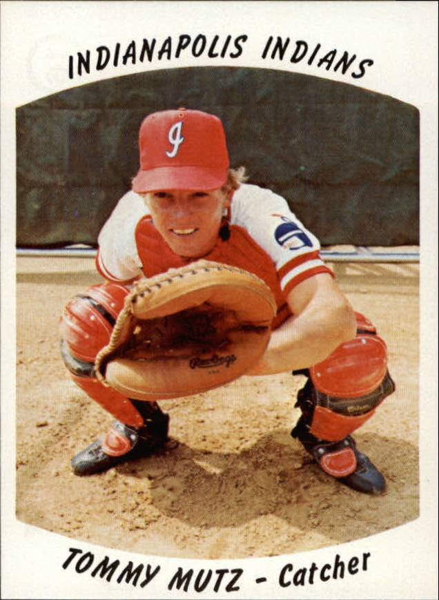 1977 Indianapolis Indians Team Issue #16 Tommy Mutz