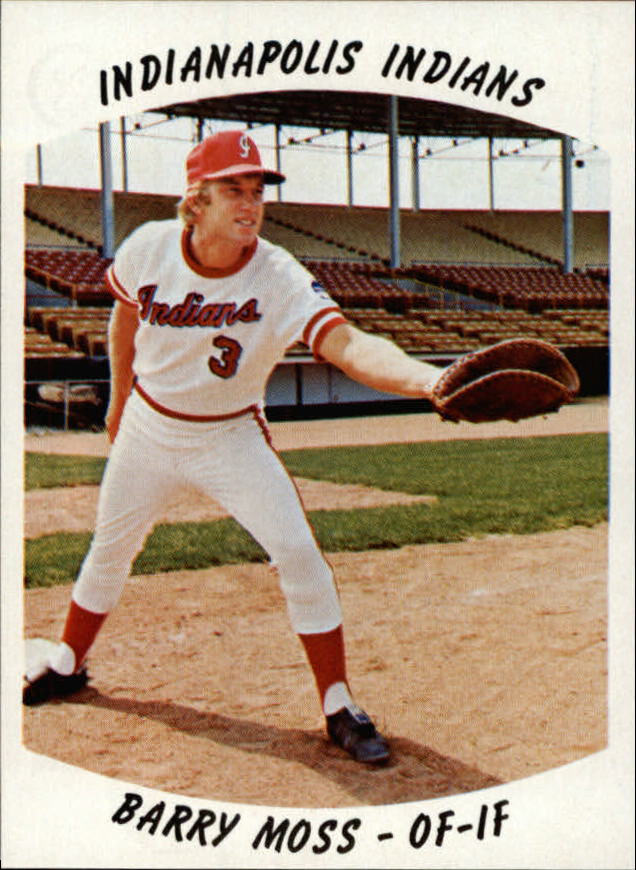 1977 Indianapolis Indians Team Issue #23 Barry Moss