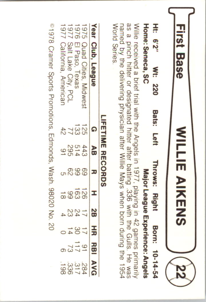 Tarjetas Cramer B6821- 1978 Salt Lake City Gulls 1-26 -Tú eliges- 15+ ENVÍO GRATUITO A EE. UU. - Imagen 41 de 49