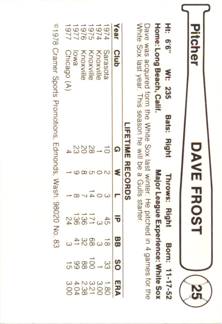Tarjetas Cramer B6821- 1978 Salt Lake City Gulls 1-26 -Tú eliges- 15+ ENVÍO GRATUITO A EE. UU. - Imagen 45 de 49