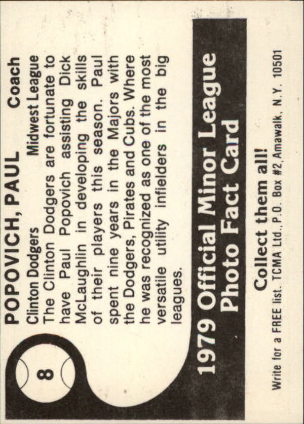 B6514- 1979 TCMA Minor League Asst Baseball Cards -You Pick- 15+ FREE US SHIP - Picture 17 of 117